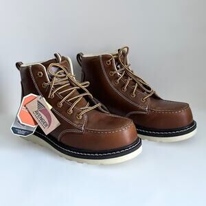 Avenger Women’s Work Boots Wedge Full Grain Leather Waterproof Composite Toe 8.5